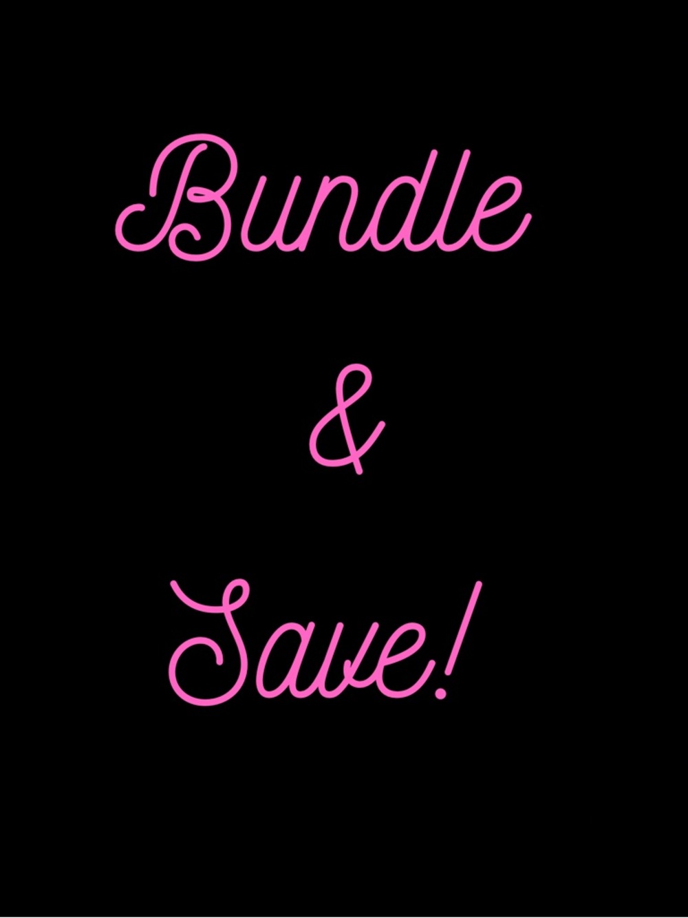 Bundle & Save Graphic Teaser - Pink on Black